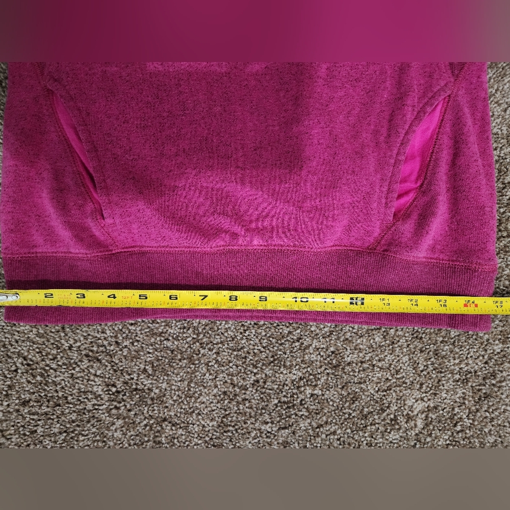 FOX RACING Magenta Pink Women's SweaterShirt Pull Over Pouch Pocket - Picture 5 of 7